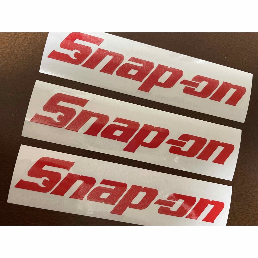 Snapon スナップオン ステッカー 3枚セット 自動車/バイクのバイク(ステッカー)の商品写真