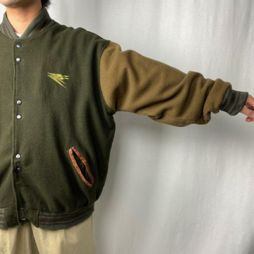 ヴィンテージ NIDZ ウールスタジャン バイカラー メンズ2XL メンズのジャケット/アウター(スタジャン)の商品写真