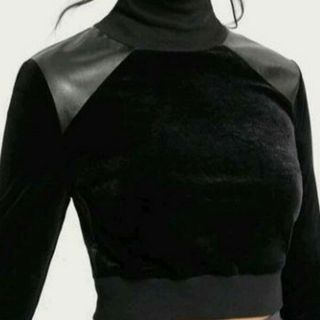 シーイン(SHEIN)のショートブロックトップス(カットソー(長袖/七分))