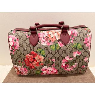 グッチ(Gucci)のGUCCI グッチ ブルームス ボストンバッグ フラワー 花柄 GCロゴ(ボストンバッグ)