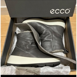 エコー(ECCO)の美品❗エコー　ECCO ムートン　ブーツ　ミドルブーツ　ショートブーツ　22.0(ブーツ)