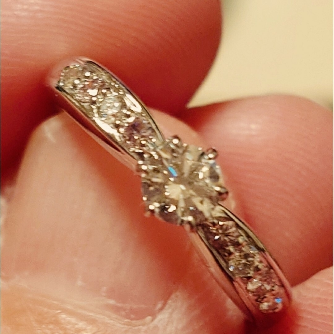 新品★最高品質★天然ダイヤ0.3ct★天然ピンクダイヤ★エタニティリング★ レディースのアクセサリー(リング(指輪))の商品写真