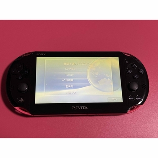 プレイステーションヴィータ(PlayStation Vita)のvita   ピンクブラック　1番(携帯用ゲーム機本体)