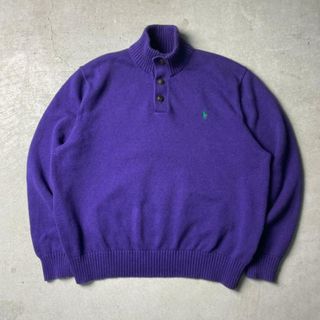 ラルフローレン(Ralph Lauren)のPOLO RALRH LAUREN ポロラルフローレン コットンニットセーター ハーフボタン メンズXXL(ニット/セーター)