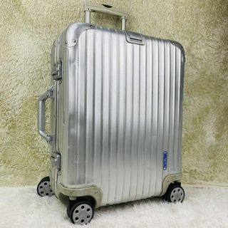 リモワ(RIMOWA)の希少✨青ロゴ リモワ トパーズ 45L 4輪 TSAロック シルバー アルミ(トラベルバッグ/スーツケース)