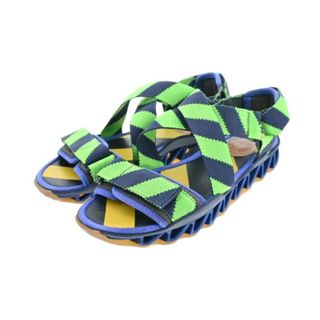 カンペール(CAMPER)のCAMPER カンペール サンダル EU40(25cm位) 紺x緑 【古着】【中古】(サンダル)