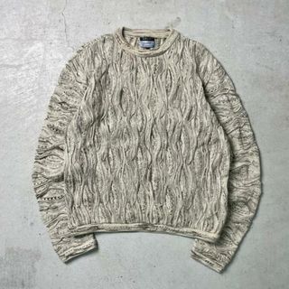 90年代 オーストラリア製 COOGI BASICS クージー 3Dニット セーター メンズL(ニット/セーター)