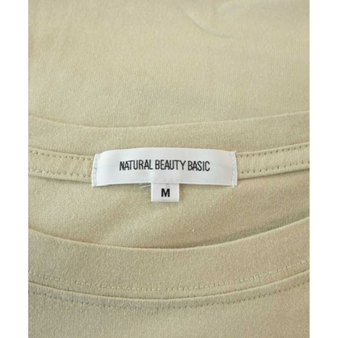 NATURAL BEAUTY BASIC(ナチュラルビューティーベーシック)のNATURAL BEAUTY BASIC Tシャツ・カットソー M ベージュ 【古着】【中古】 レディースのトップス(カットソー(半袖/袖なし))の商品写真