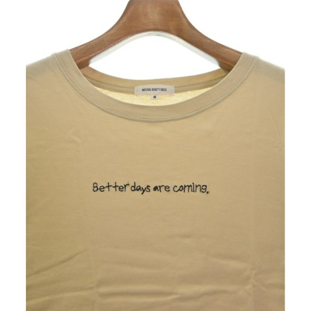 NATURAL BEAUTY BASIC(ナチュラルビューティーベーシック)のNATURAL BEAUTY BASIC Tシャツ・カットソー M ベージュ 【古着】【中古】 レディースのトップス(カットソー(半袖/袖なし))の商品写真