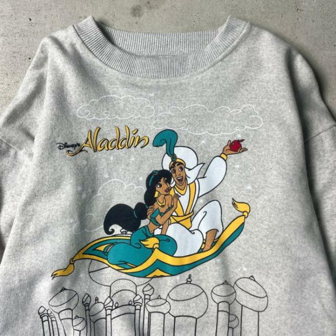 90年代 Disney Aladdin ディズニー アラジン スウェットシャツ メンズS相当 レディースM相当 メンズのトップス(スウェット)の商品写真