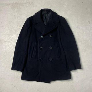 72年納品 70年代 U.S.NAVY 米軍実品 Pコート ミリタリー オーバーコート メンズL-XL相当(戦闘服)