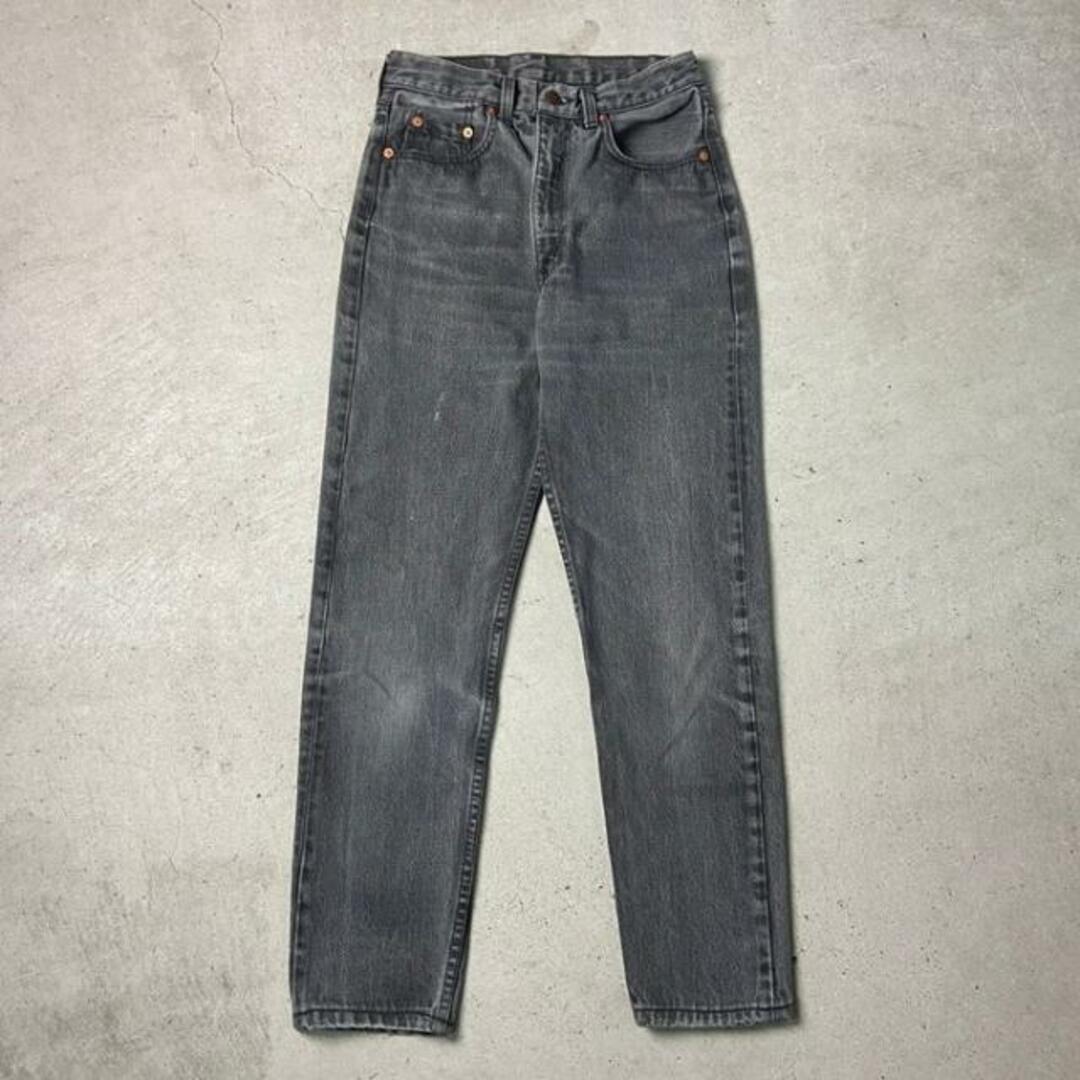 Lee(リー)の90年代 英国製 Levi's ユーロリーバイス 534-0885 ブラックデニムパンツ テーパード レディースW25相当 メンズ レディースのパンツ(デニム/ジーンズ)の商品写真