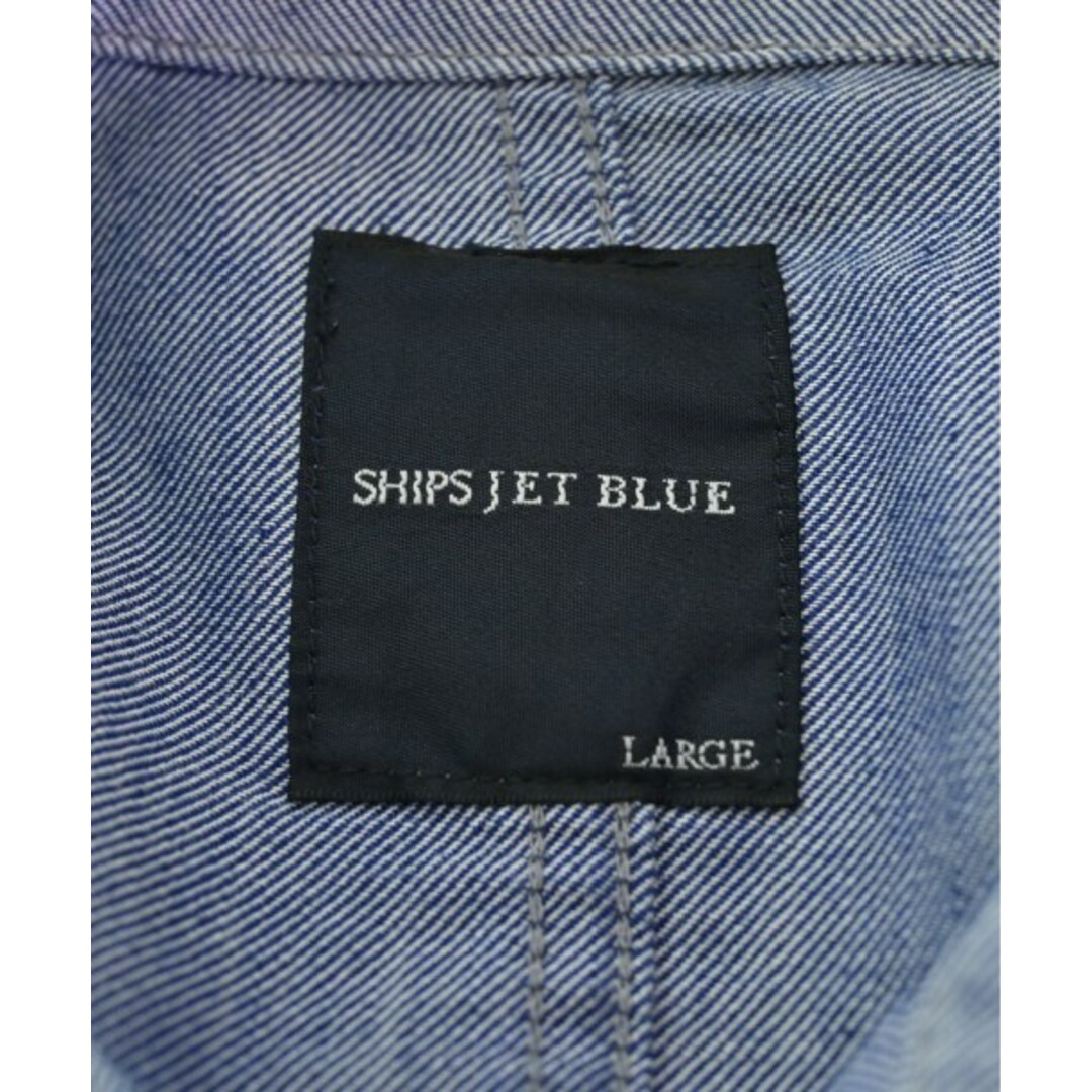 SHIPS JET BLUE(シップスジェットブルー)のSHIPS JET BLUE シップスジェットブルー カジュアルシャツ L 青系 【古着】【中古】 メンズのトップス(シャツ)の商品写真