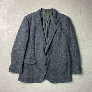 80年代 USA製 HARRIS TWEED ハリスツイード ウールテーラードジャケット メンズXL相当(テーラードジャケット)