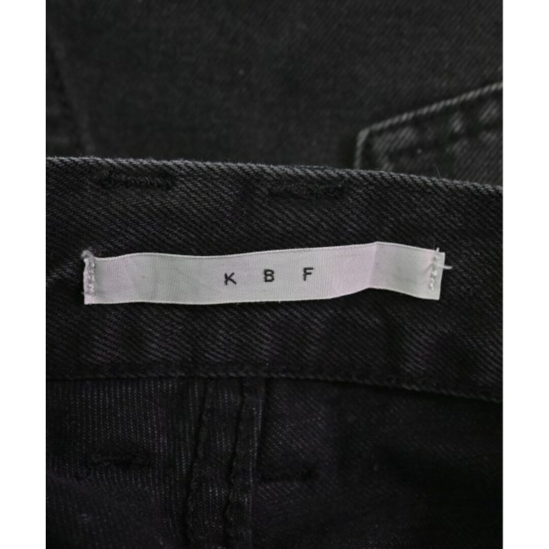 KBF(ケービーエフ)のKBF ケービーエフ デニムパンツ 38(M位) 黒(デニム) 【古着】【中古】 レディースのパンツ(デニム/ジーンズ)の商品写真
