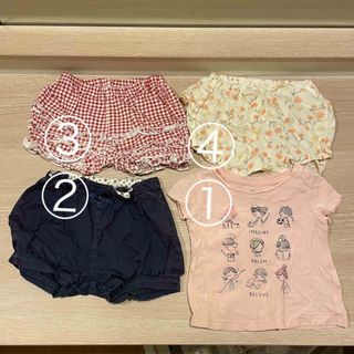 【お得】夏　子供サイズ80まとめ売り　半袖&かぼちゃパンツコーデセット(パンツ)