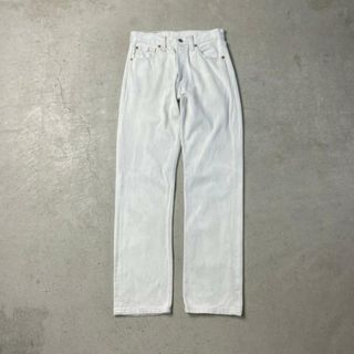 リーバイス(Levi's)の00年代 英国製 Levi's ユーロリーバイス 501 ホワイトデニムパンツ ジーンズ メンズW29(デニム/ジーンズ)