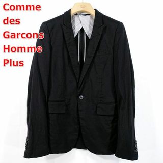 コムデギャルソンオムプリュス(COMME des GARCONS HOMME PLUS)の【良品】コムデギャルソンオムプリュス　春夏　10分丈１ボタン後染めジャケット(テーラードジャケット)