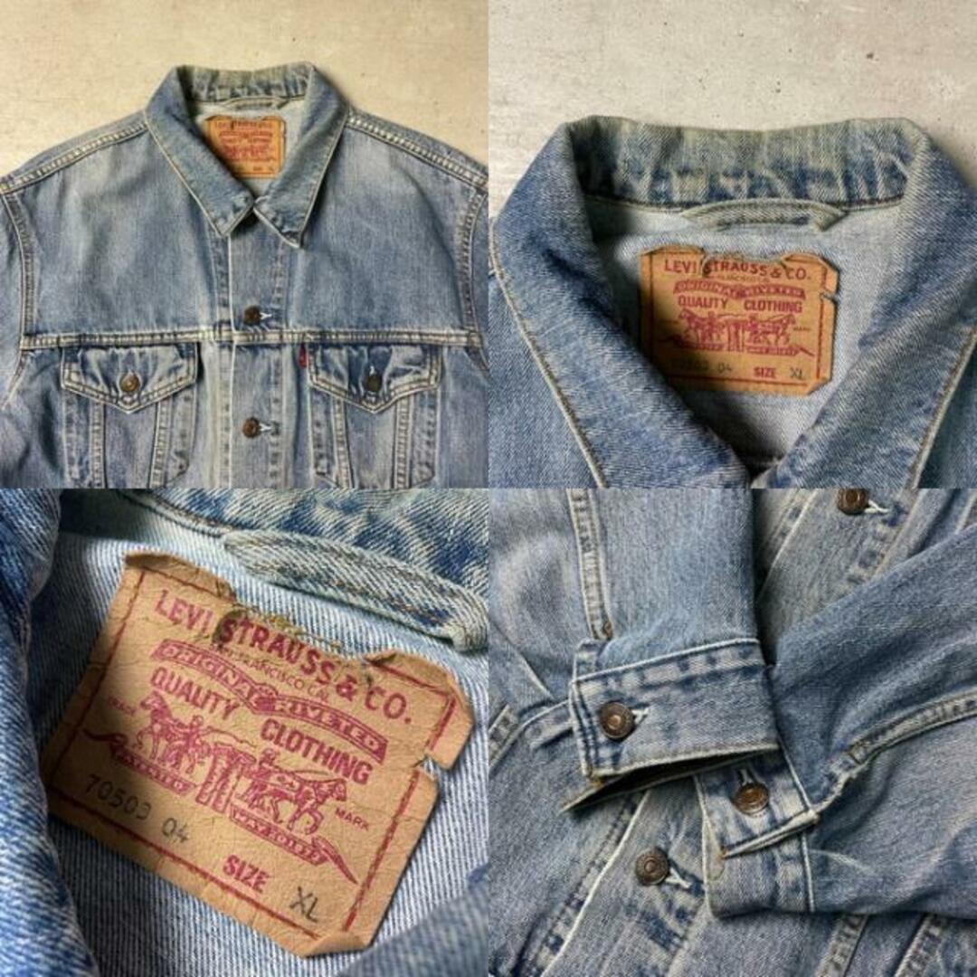 Levi's(リーバイス)の90年代 クロアチア製 Levi's ユーロリーバイス 70503 04 デニムジャケット メンズXL メンズのジャケット/アウター(Gジャン/デニムジャケット)の商品写真