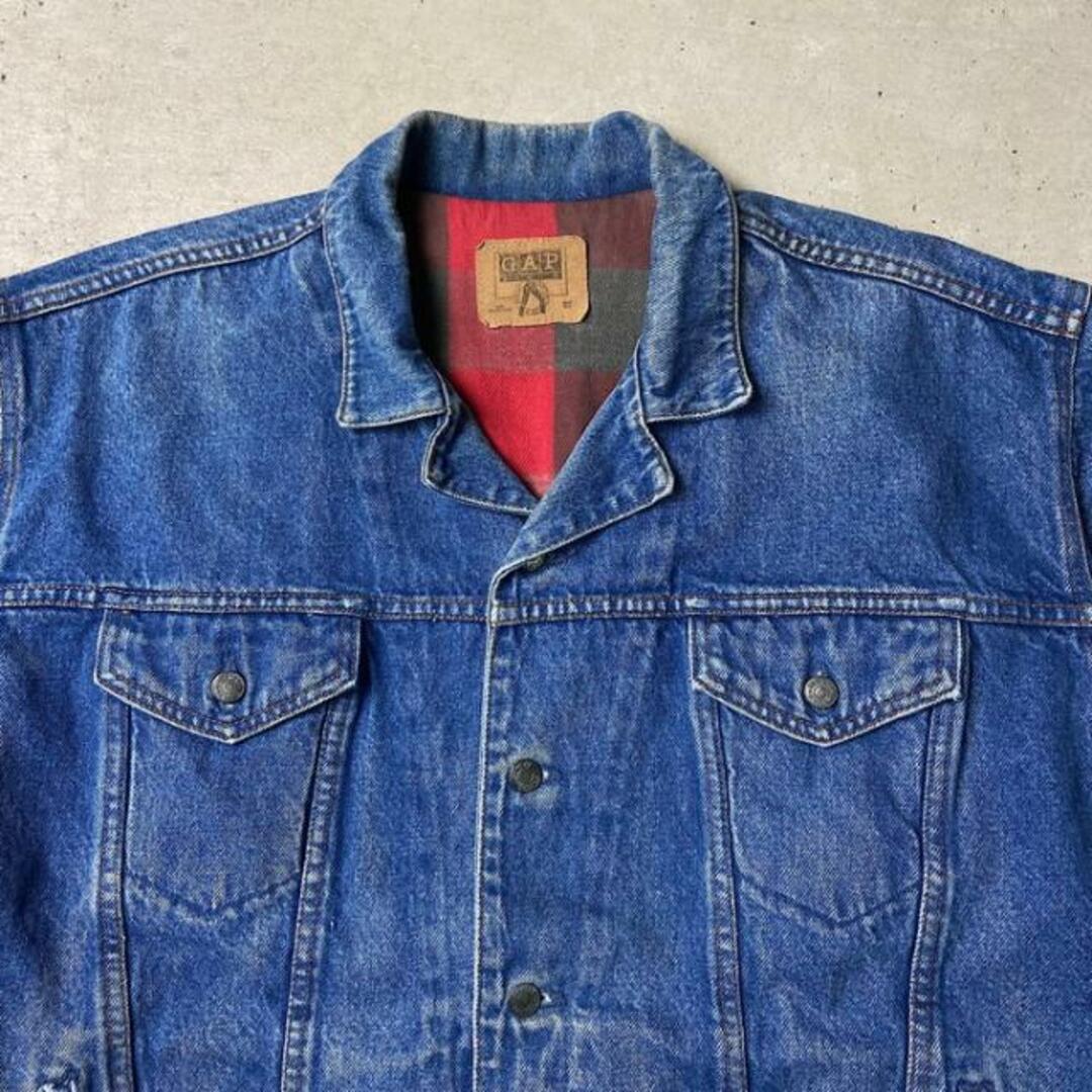 90年代 USA製 OLD GAP DENIM オールドギャップ デニムジャケット ネル