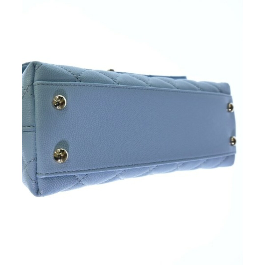 CHANEL - CHANEL シャネル ハンドバッグ - 水色 【古着】【中古 CHANEL - CHANEL シャネル ハンドバッグ - 水色 【古着】【中古
