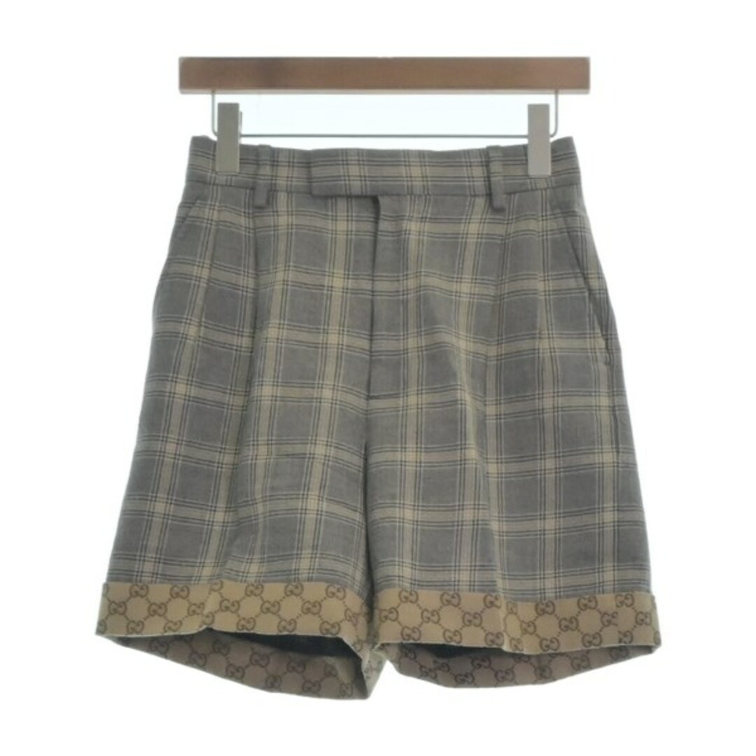 GUCCI - GUCCI ショートパンツ 36(XS位) グレー系xベージュ系 GUCCI - GUCCI ショートパンツ 36(XS位) グレー系xベージュ系