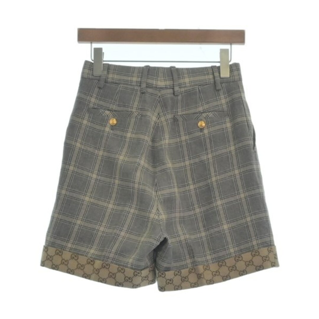 GUCCI - GUCCI ショートパンツ 36(XS位) グレー系xベージュ系 GUCCI - GUCCI ショートパンツ 36(XS位) グレー系xベージュ系