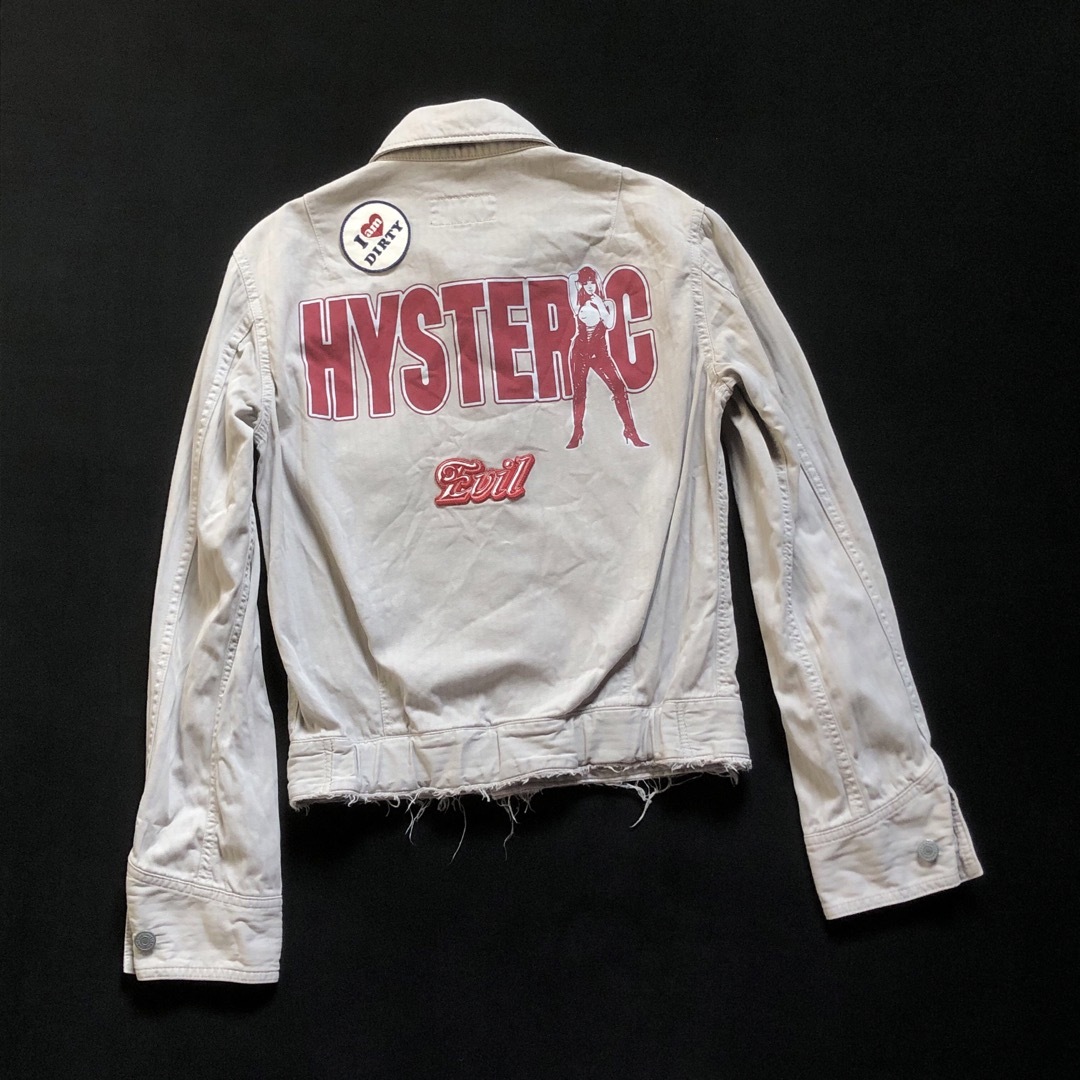 HYSTERIC GLAMOUR(ヒステリックグラマー)のHYSTERIC GLAMOUR evil オールインワン リメイク ジャケット レディースのジャケット/アウター(ミリタリージャケット)の商品写真