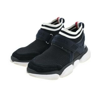 モンクレール(MONCLER)のMONCLER モンクレール スニーカー 36(22.5cm位) 黒 【古着】【中古】(スニーカー)