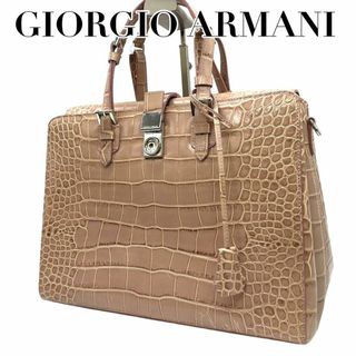 ジョルジオアルマーニ(Giorgio Armani)の美品　ジョルジオアルマーニ　c4 ハンドバッグ　2way ショルダーバッグ(ショルダーバッグ)