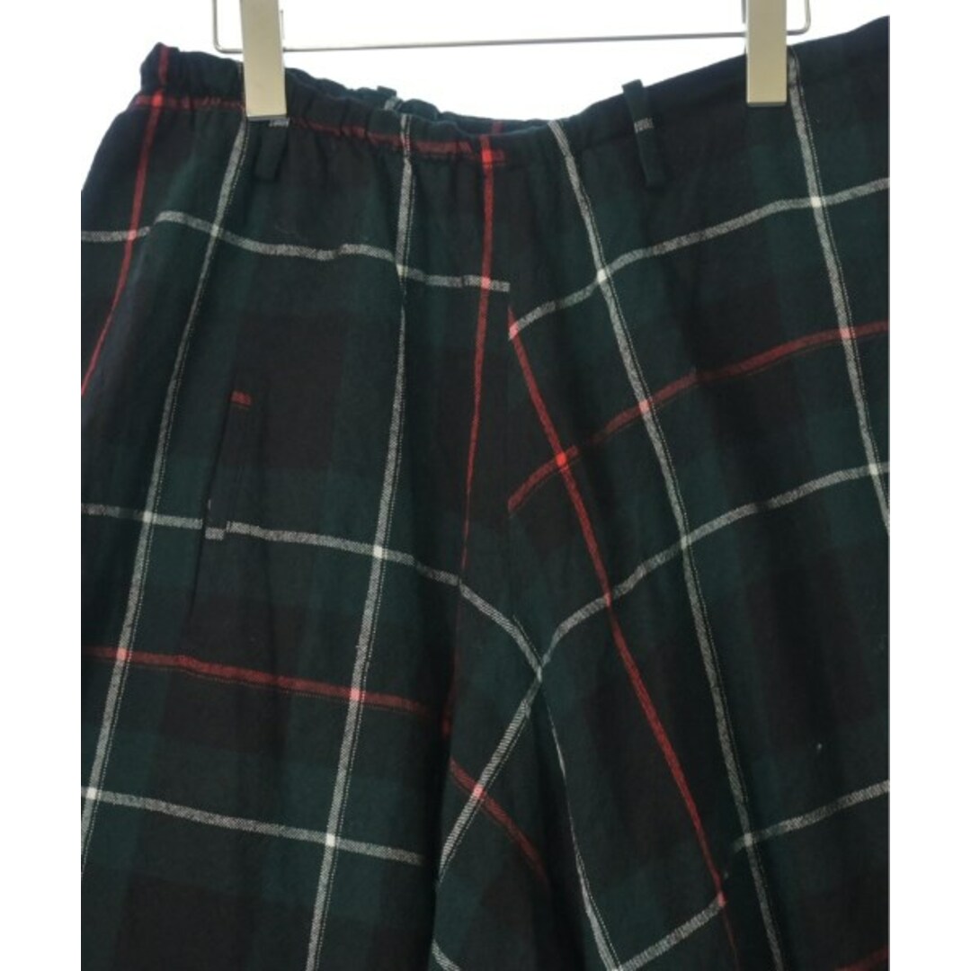 Y's(ワイズ)のY's ワイズ ロング・マキシ丈スカート 1(XS位) 紺x緑x白等(チェック) 【古着】【中古】 レディースのスカート(ロングスカート)の商品写真