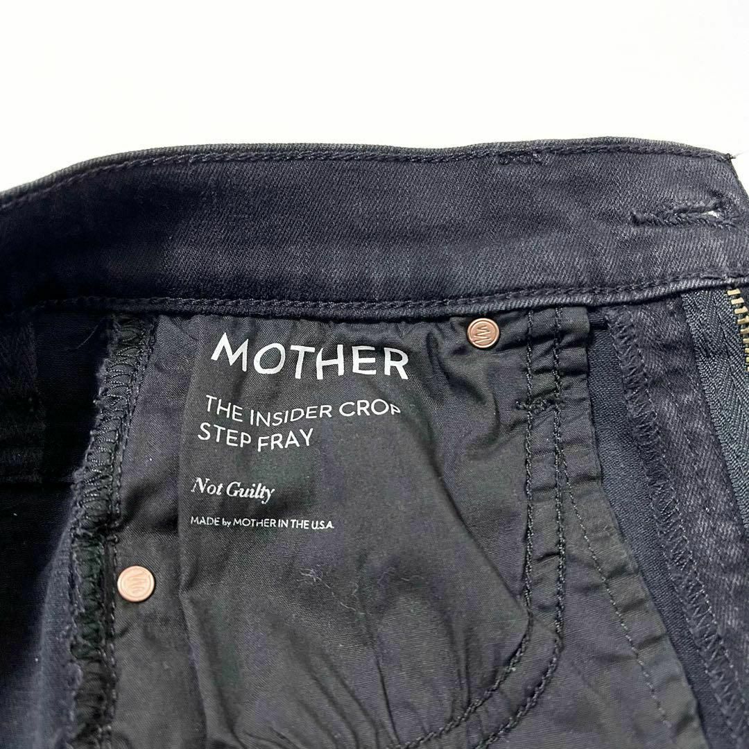 mother(マザー)のMOTHER ブラックデニム THE INSIDER CROP USA 25 レディースのパンツ(デニム/ジーンズ)の商品写真