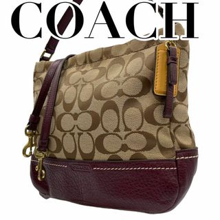 コーチ(COACH)の良品　COACH コーチ　s49 ハンドバッグ　2way ショルダーバッグ　茶(ショルダーバッグ)