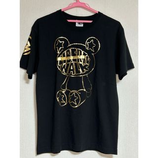 美品 リバティーウォーク　KUMA ゴールドプリント半袖Tシャツ　サイズL 黒(Tシャツ/カットソー(半袖/袖なし))