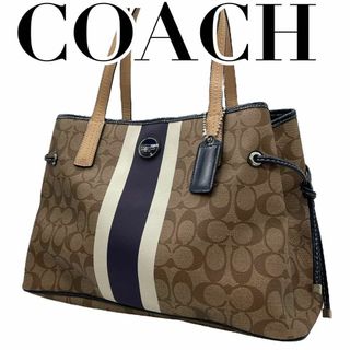 コーチ(COACH)の美品　COACH コーチ　s49 トートバッグ F22908 PVC レザー(トートバッグ)