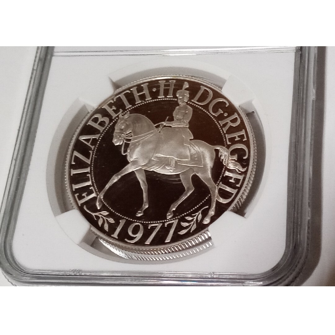 1977 英国エリザベスⅡ世シルバージュビリー白銅貨 NGC PF68UC エンタメ/ホビーのコレクション(その他)の商品写真