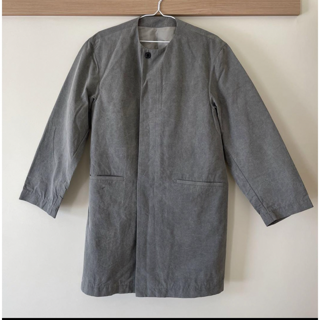 nest Robe(ネストローブ)の和紙グログランスモックコート メンズのジャケット/アウター(ノーカラージャケット)の商品写真