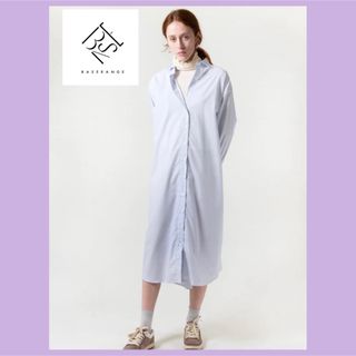 BASERANGE ベースレンジ OLE SHIRT DRESS シャツ ワンピ(ロングワンピース/マキシワンピース)