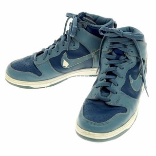 ナイキ(NIKE)の【中古】ナイキ NIKE DUNK HIGH LE 99年製 ダンクハイ オールレザー スニーカー ラピッドxストームブルー【サイズ27.5cm】【メンズ】(スニーカー)