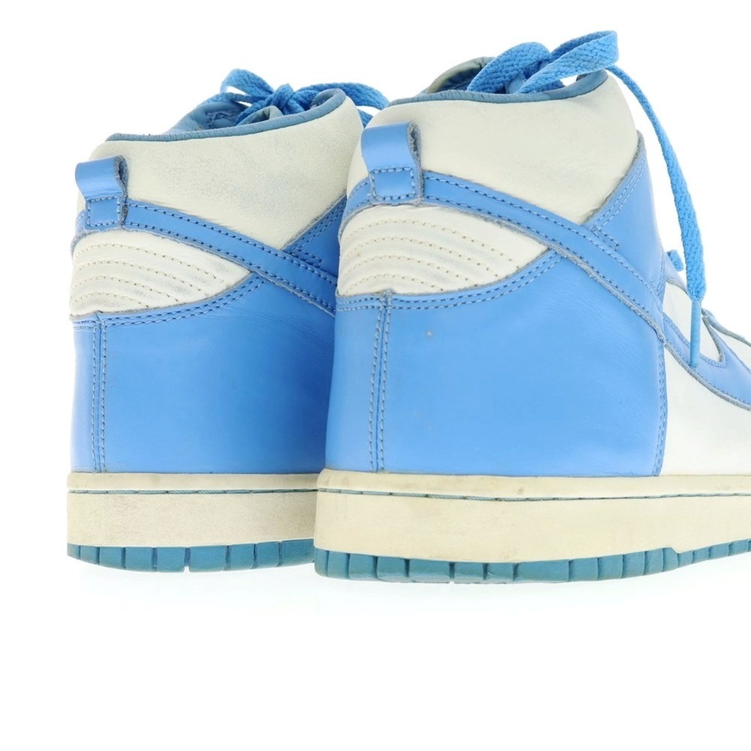 NIKE(ナイキ)の【中古】ナイキ NIKE DUNK HIGH  2004年製 ダンクハイ オールレザー スニーカー ホワイトxライトブルー【サイズ28cm】【メンズ】 メンズの靴/シューズ(スニーカー)の商品写真