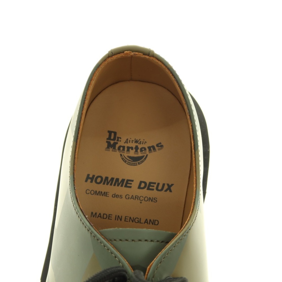 【中古】【未使用】コムデギャルソン オムドゥ COMME des GARCONS HOMME DEUX × Dr.Martens 2022年春夏 1461 レザー シューズ オリーブ系【サイズ6】【メンズ】 メンズの靴/シューズ(ドレス/ビジネス)の商品写真