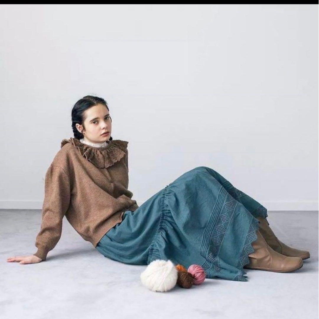 SM2(サマンサモスモス)のサマンサモスモス❁フリル衿ニット❁新品 レディースのトップス(ニット/セーター)の商品写真