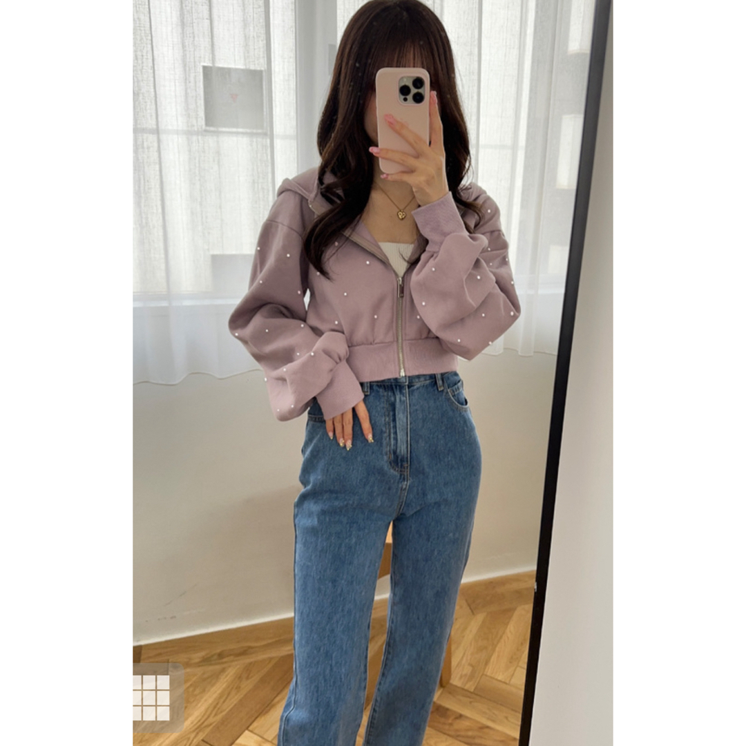 GRL(グレイル)の新品！GRL ハイウエストセミフレアデニムパンツ レディースのパンツ(デニム/ジーンズ)の商品写真