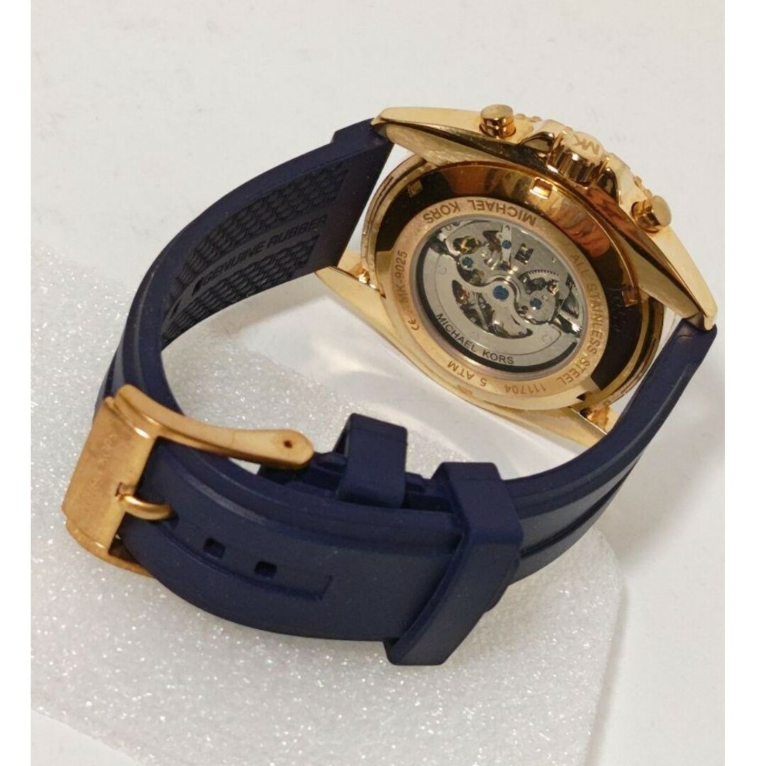 Michael Kors(マイケルコース)の超希少 マイケルコース ジェットマスター MK9025 自動巻 ゴールド ブルー メンズの時計(腕時計(アナログ))の商品写真