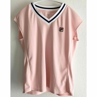 フィラ(FILA)のフィラ Fila ピンクとネイビーのセット　Vネック Tシャツ L(ウェア)