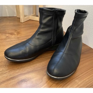 【フリオバレンチ】黒ブーツ　24.5 Lサイズ(ブーツ)