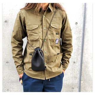 スタンダードカリフォルニア(STANDARD CALIFORNIA)のSD Coolmax Stretch Duck Field Shirt オリーブ(シャツ)