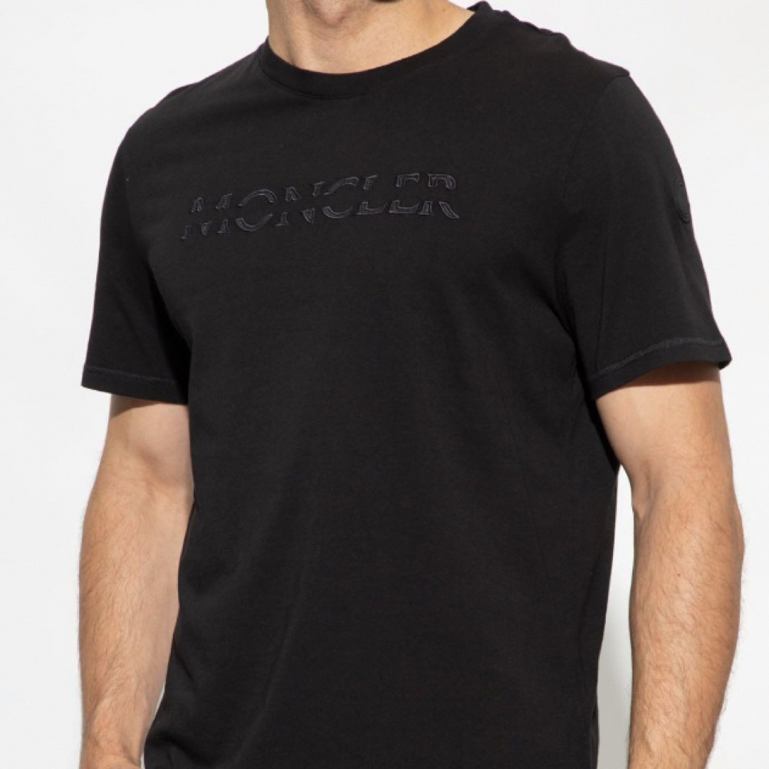 MONCLER(モンクレール)の★新作★ MONCLER Tシャツ Ｓ　モンクレール  ラバーワッペン ブラック メンズのトップス(Tシャツ/カットソー(半袖/袖なし))の商品写真