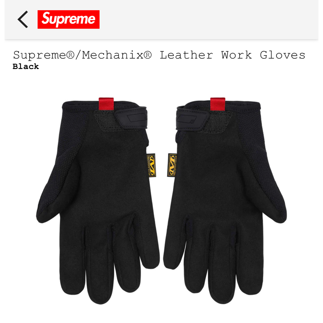 Supreme(シュプリーム)のSupreme/Mechanix Leather Work Gloves  L メンズのファッション小物(手袋)の商品写真