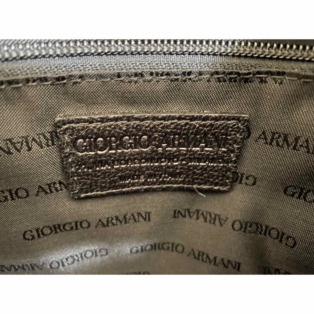Giorgio Armani(ジョルジオアルマーニ)の【極美品】ジョルジオアルマーニ ビジネスバッグ 2way レザー ブラック メンズのバッグ(ビジネスバッグ)の商品写真